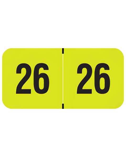 2026 Year Labels - Traco Compatible TRYM Series - Size 3/4