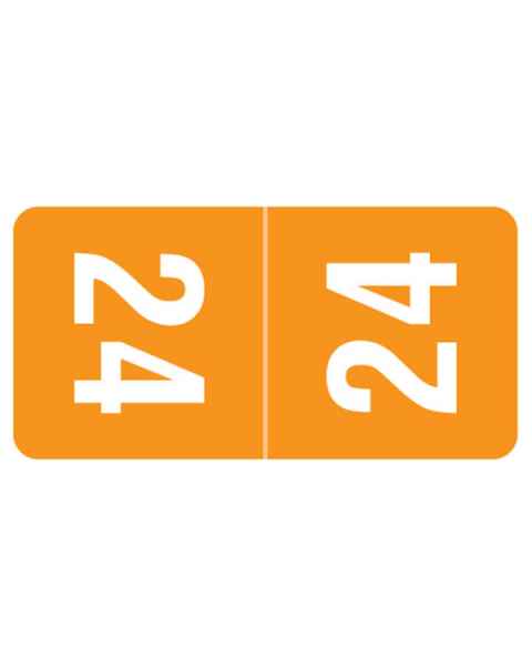Arden Label TTPK-24 2024 Top-Tab Year Labels - Smead Compatible TTPK Series- Size 1" H x 1/2" W