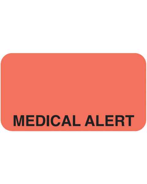 MEDICAL ALERT Label - Size 1 5/8"W x 7/8"H