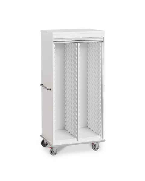 Model UM2652 Double Wide Two Columns Tall Storage Cart with Tambour Door