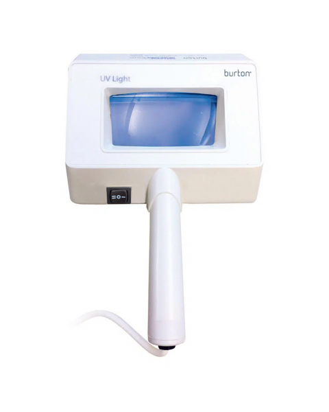 Burton Medical UV (Woods) Exam Light with 2 UV Bulbs, 2 White Bulbs and Magnifier