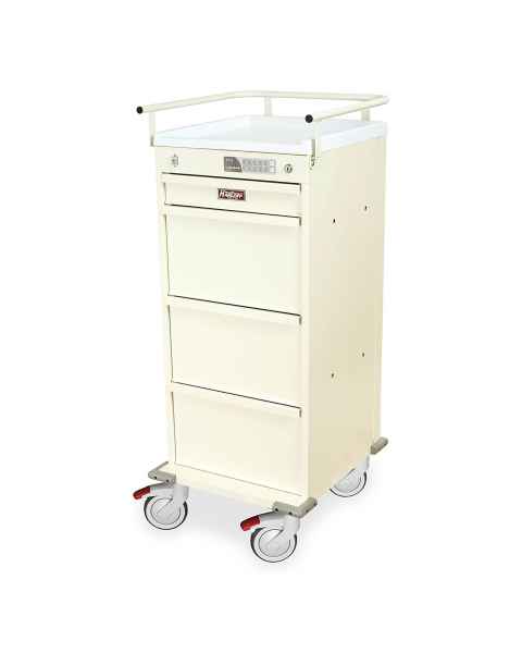 Harloff VLT240PC-EKC Value Line 240 Punch Card Medication Cart with CompX Electronic Lock, Locking Narcotics Box