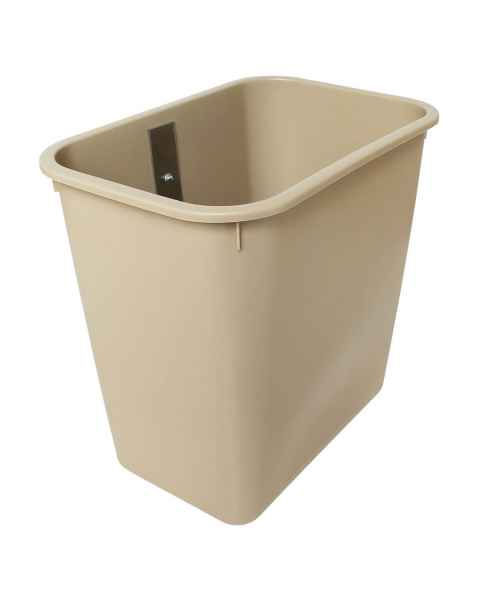Harloff 2-Gallon Plastic Waste Container without Cover for V-Series Carts