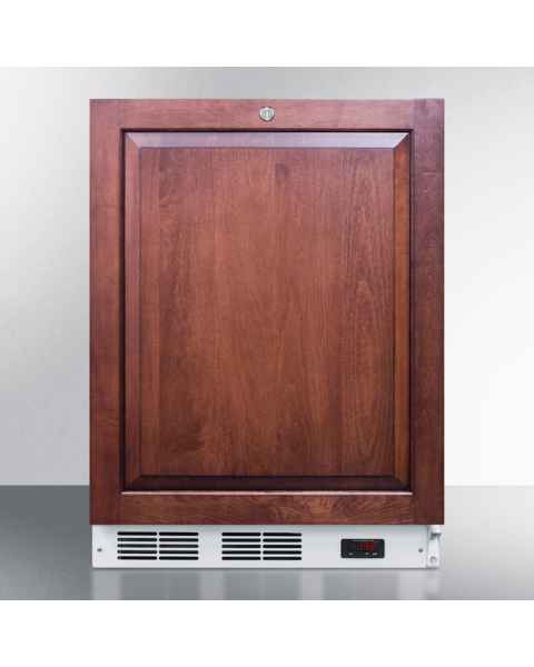 Accucold VT65MLBIIFADA ADA Height Built-In All-Freezer with 3 Glass Drawers, Right Handle Panel-Ready Door (Panel Not Included), 3.5 Cubic Feet - Front View (Custom Panel is not Included)
