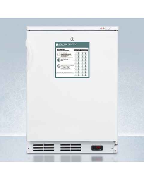 Accucold VT65MLGP General Purpose All-Freezer with 3 Wire Drawers, Right Handle Solid Door, 3.5 Cubic Feet - Front View
