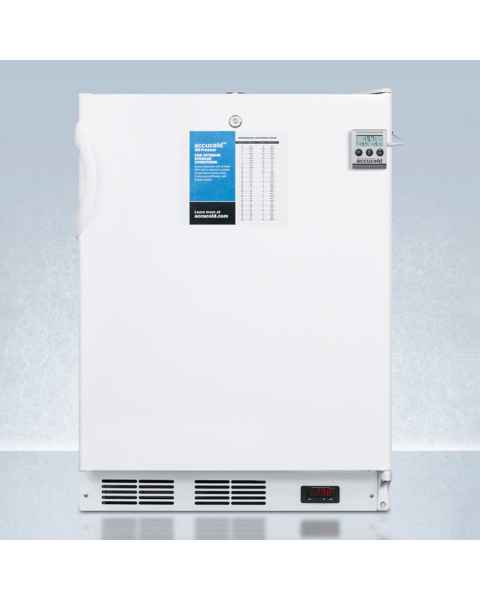Accucold VT65MLMEDADA MED Series ADA Height All-Freezer with 3 Basket Drawers, Right Handle Solid Door, 3.2 Cubic Feet - Front View