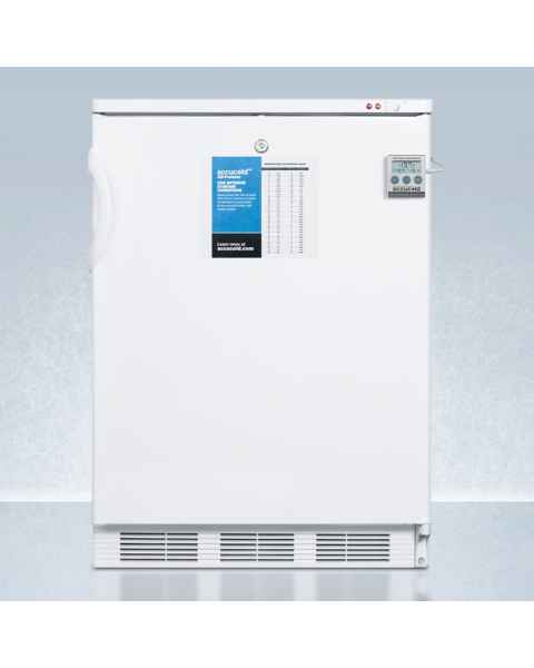 Accucold VT65MLPLUS2 PLUS2 Series All-Freezer with 3 Basket Drawers, Right Handle Solid Door, 3.2 Cubic Feet - Front View