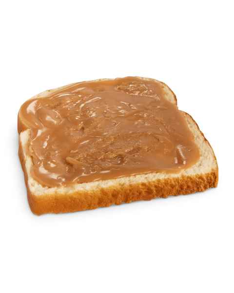Life/form Bread Slice with Peanut Butter Food Replica