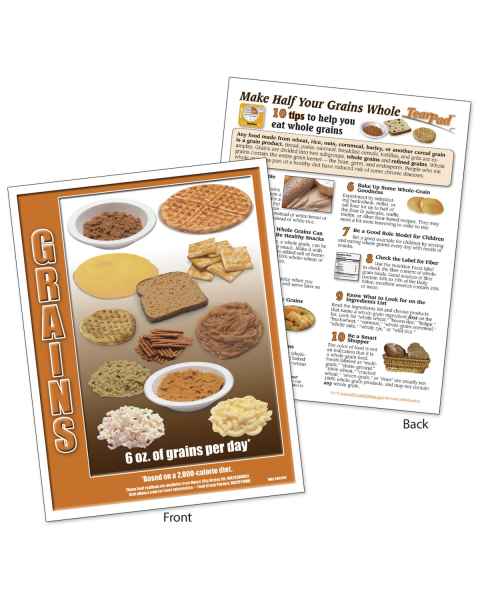 Food Group TearPad - Grain Group - 8-1/2 x 11 - 50 Sheets