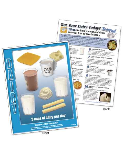 Food Group TearPad - Dairy Group