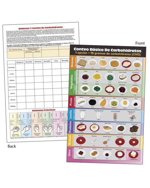Carb Counting TearPad - Spanish - Tablet of 50 Sheets