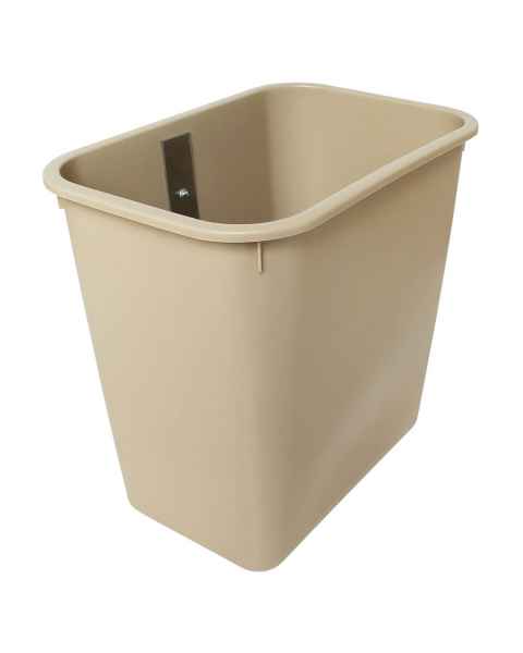 Harloff WASTE8QTDM 8 Quart Plastic Waste Container without Cover, Direct Mount