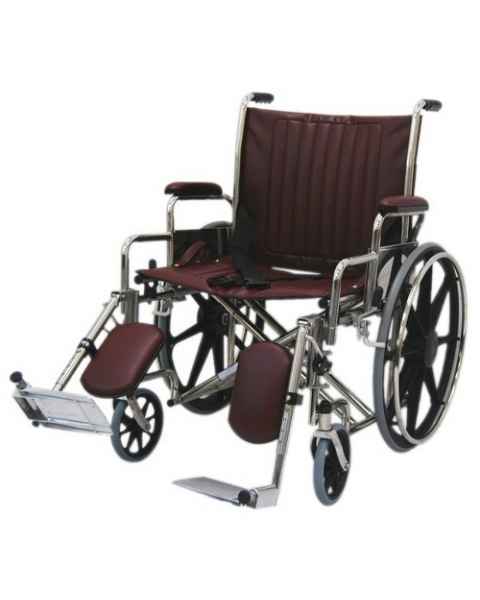 22" Wide Non-Magnetic Wheelchair with Detachable Elevating Legrests