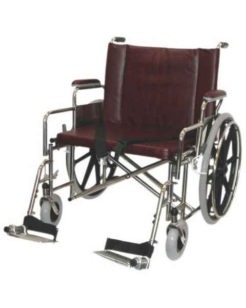 22" Wide Non-Magnetic Wheelchair with Detachable Elevating Legrests