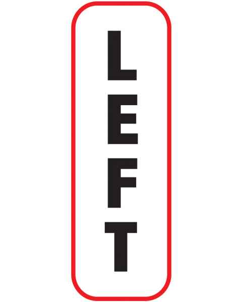 LEFT Label (Vertical)