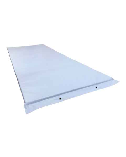 David Scott Economy X-Ray Table Pad - High Density Foam, Light Blue Vinyl Cover, No Grommets