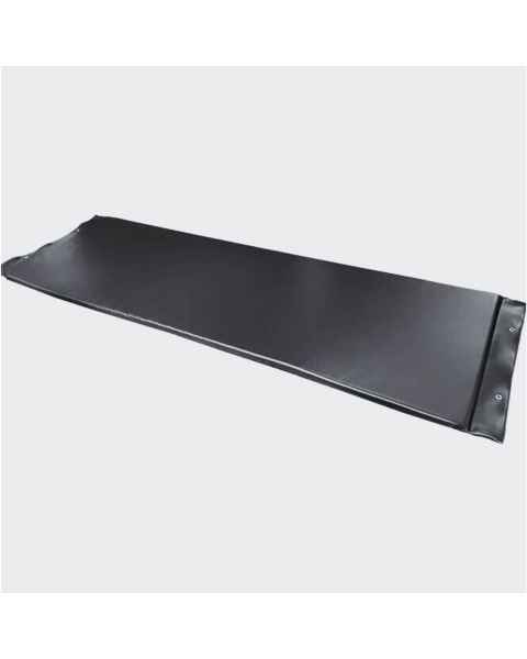 David Scott 72" L x 23.25" W Standard X-Ray Table Pad - High Density Foam, Black Vinyl Cover, with Grommets