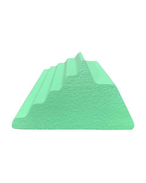 Techno-Aide YCAA-MR MR Safe Coated Adult Oblique Finger Block Sponge, Stealth - 10.5" L x 6" W x 3" H