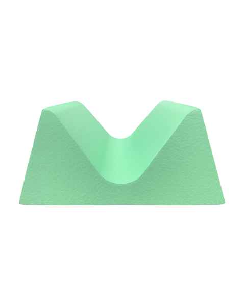 Techno-Aide YCAM-MR MR Safe Coated AP/PA Adult Head Holder Sponge, Stealth - 15" L x 14" W x 6.75" H