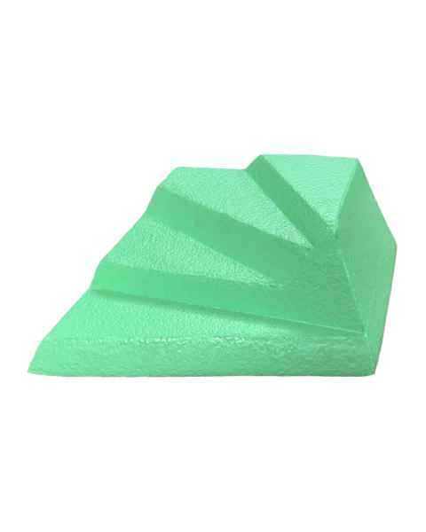 Techno-Aide YCFL-MR MR Safe Coated Left Lateral Finger Block Sponge - 6" L x 6.125" W x 3.25" H