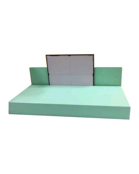 Techno-Aide YCFQ-MR MR Safe Coated Decubitus Block Sponge with Image Receptor Plate/Cassette Holder, Non-Stealth - Front View