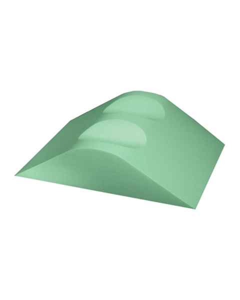 Techno-Aide YMCS-MR MR Safe Coated Small Leg Rest Sponge with Knee Cutouts, Stealth - 18" L x 14.5" W x 4" H