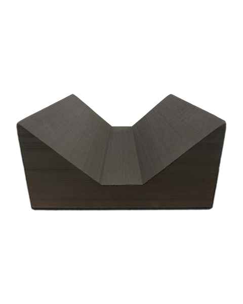 Techno-Aide YXAM-MR MR Safe Closed Cell Flat Bottom V-Trough / AP & PA Adult Head Holder Sponge - 15" L x 14" W x 6.75" H