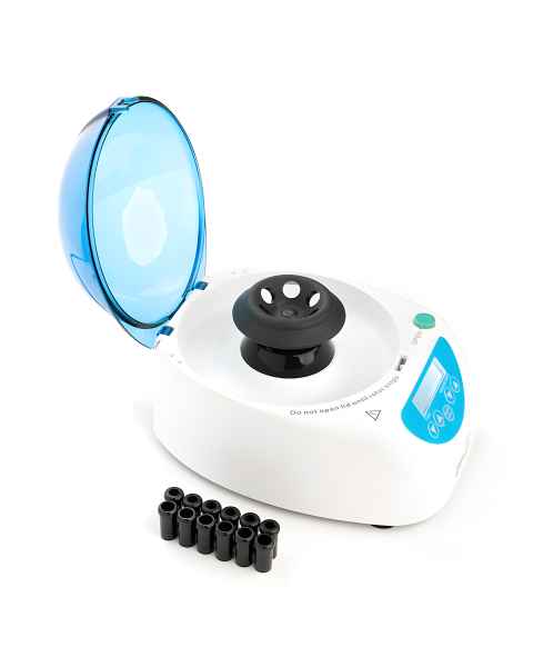 LW Scientific ZCC-06AD-02T3 ZipCombo Centrifuge, With 6-Place Microtube Rotor - Including Adapter Sleeves for 0.2 mL to 0.5 mL and 0.6 mL to 1.5 mL Microtubes