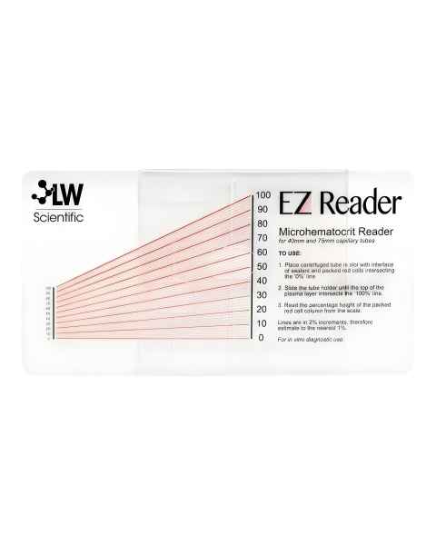 LW Scientific ZCP-EZRD-HEM7 EZ Reader Microhematocrit Card