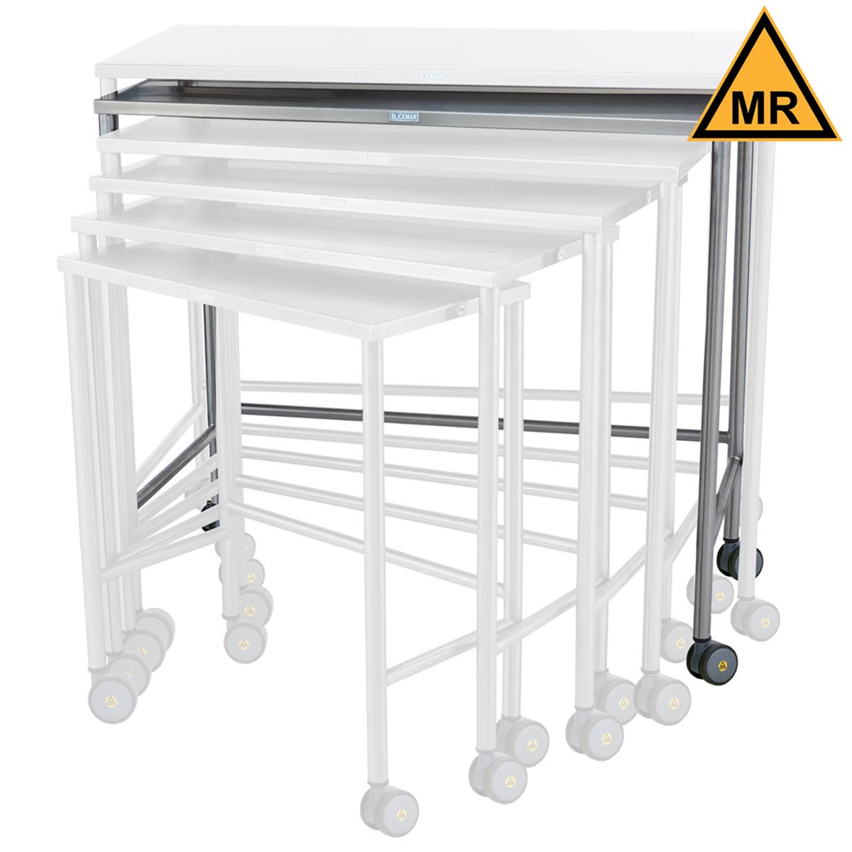 Blickman Non-Magnetic Nested Instrument Table - 44