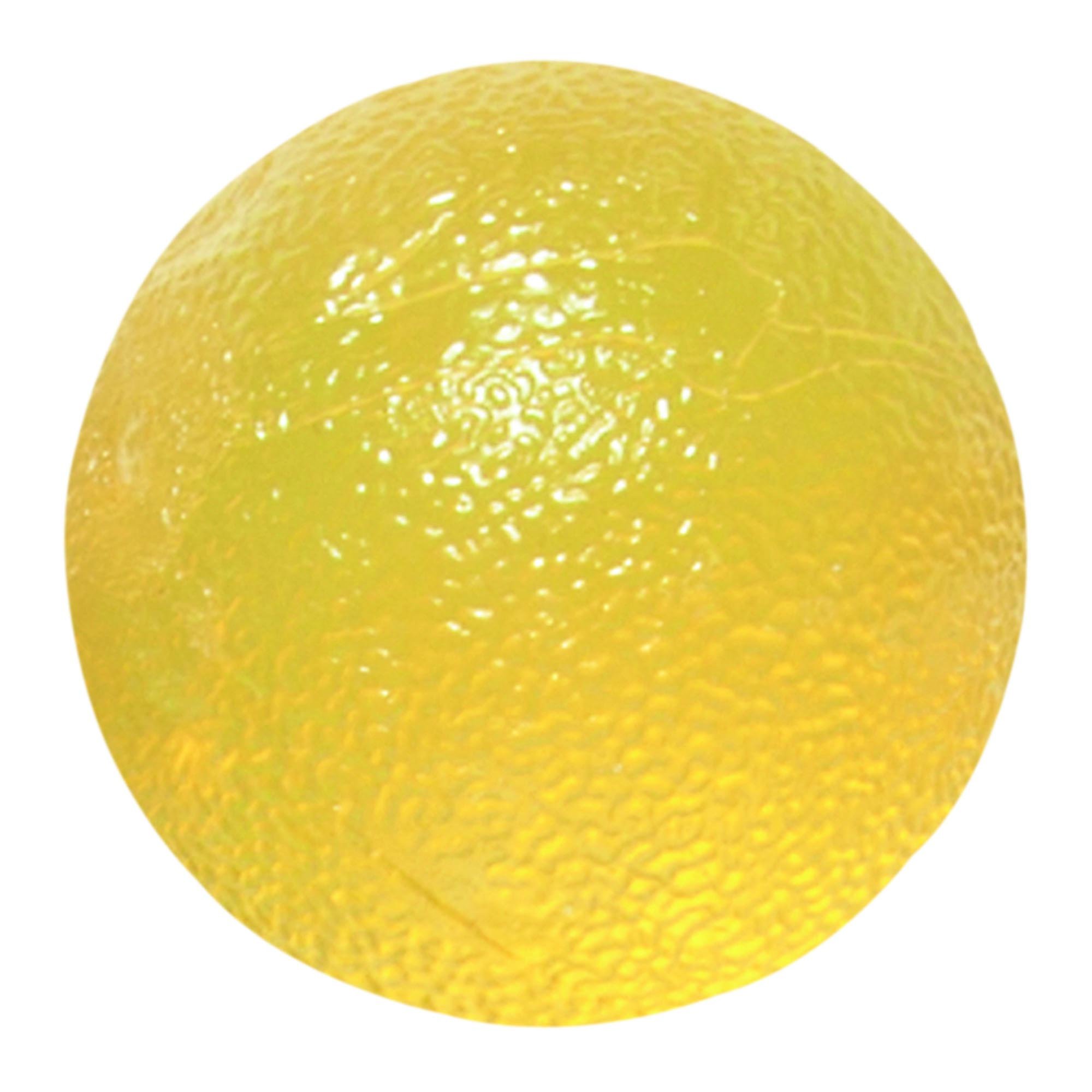 CanDo® Gel Squeeze Ball, Standard Circular - X-Light Resistance, Yellow (Per Each)