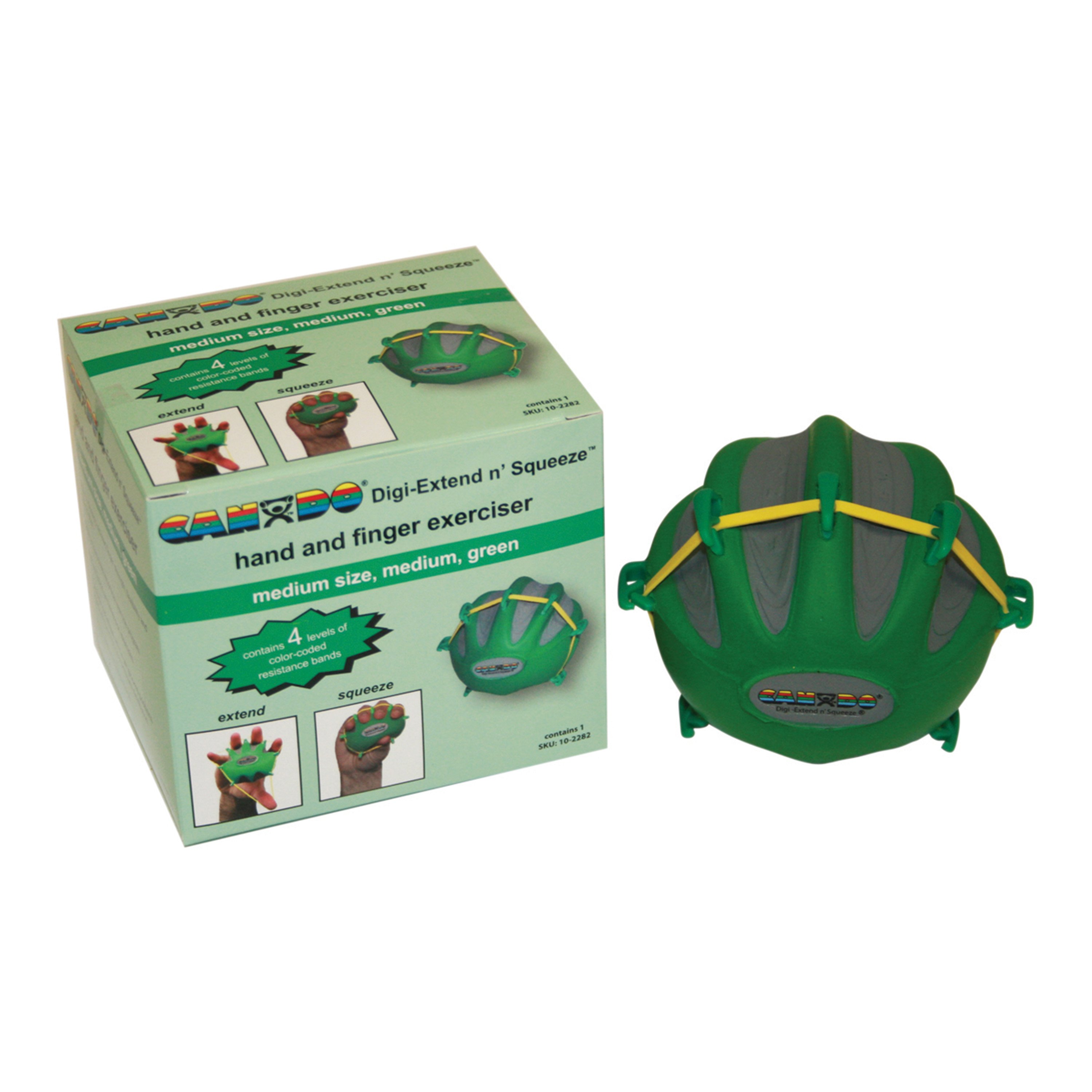 CanDo® Digi-Extend and Squeeze Hand Exerciser, Medium - Moderate, Green (Per Each)