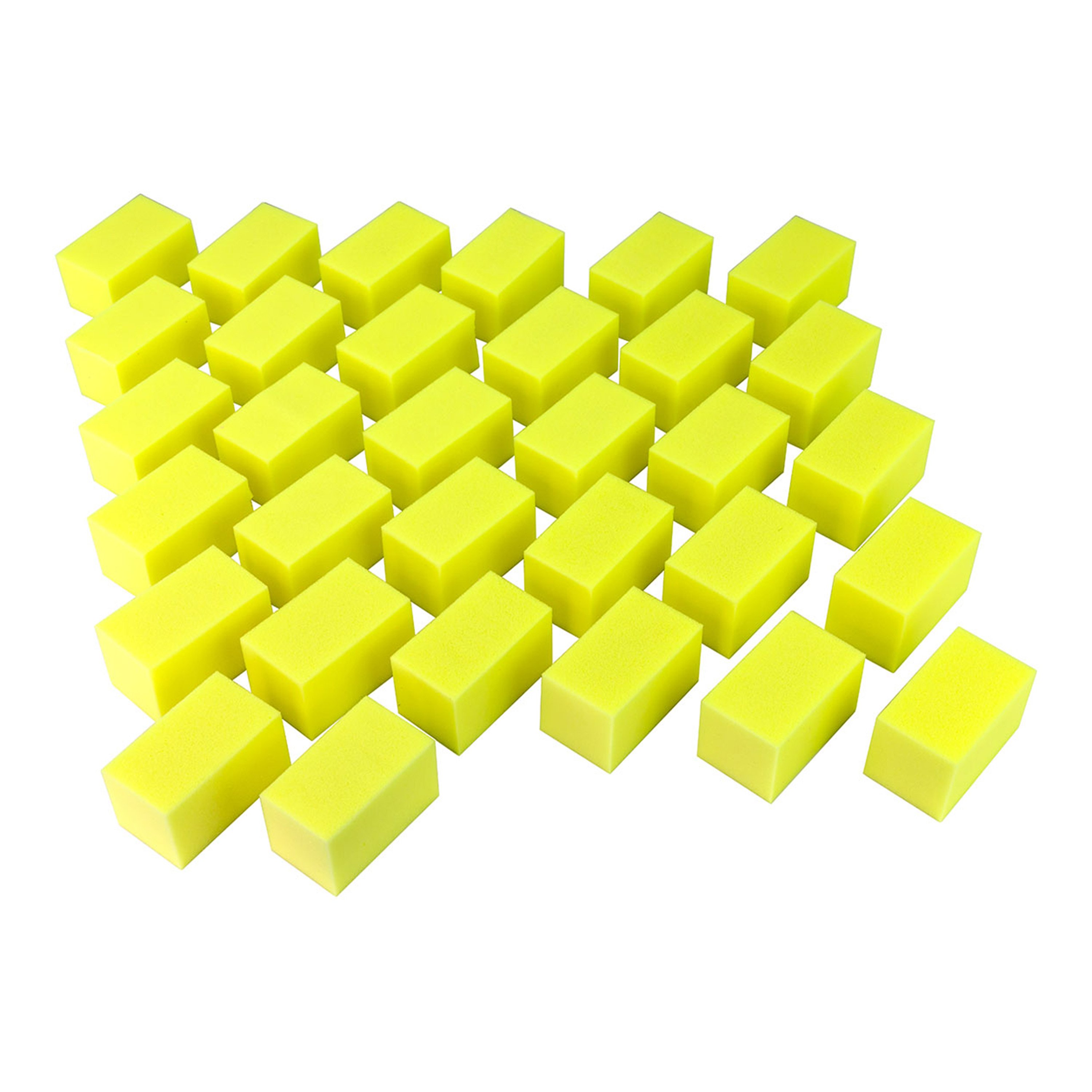 CanDo® Hand Therapy Block, Extra Soft, Yellow - Pack of 32
