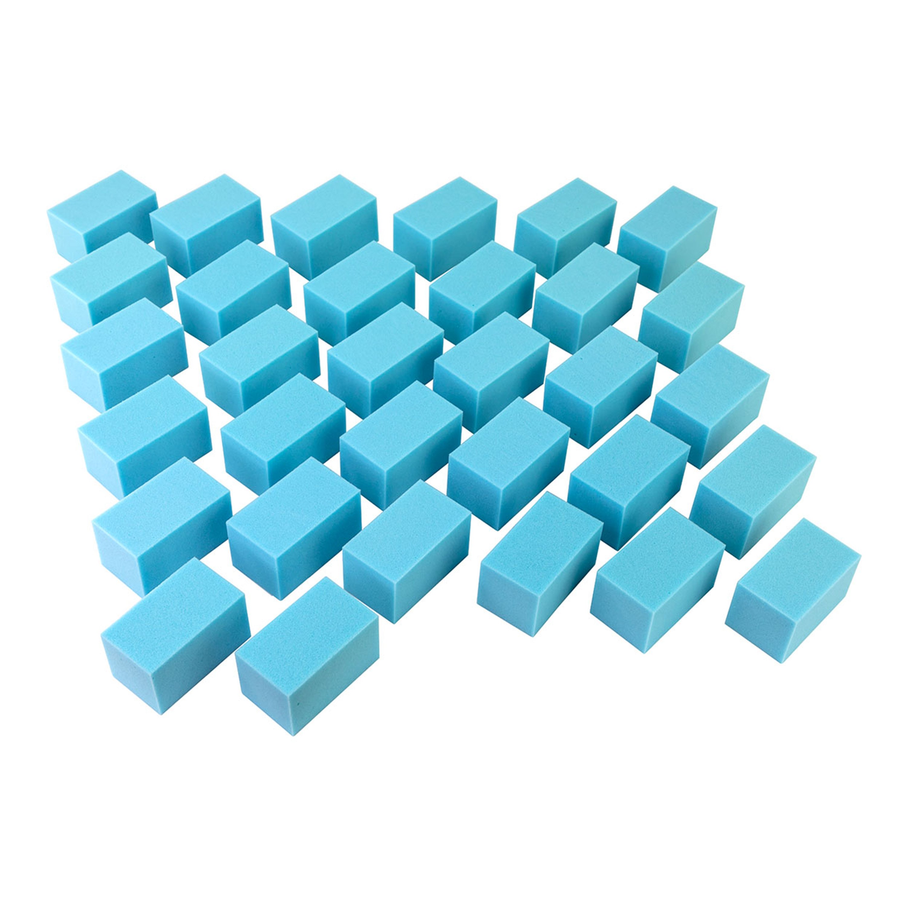 CanDo® Hand Therapy Block, Medium, Blue - Pack of 32