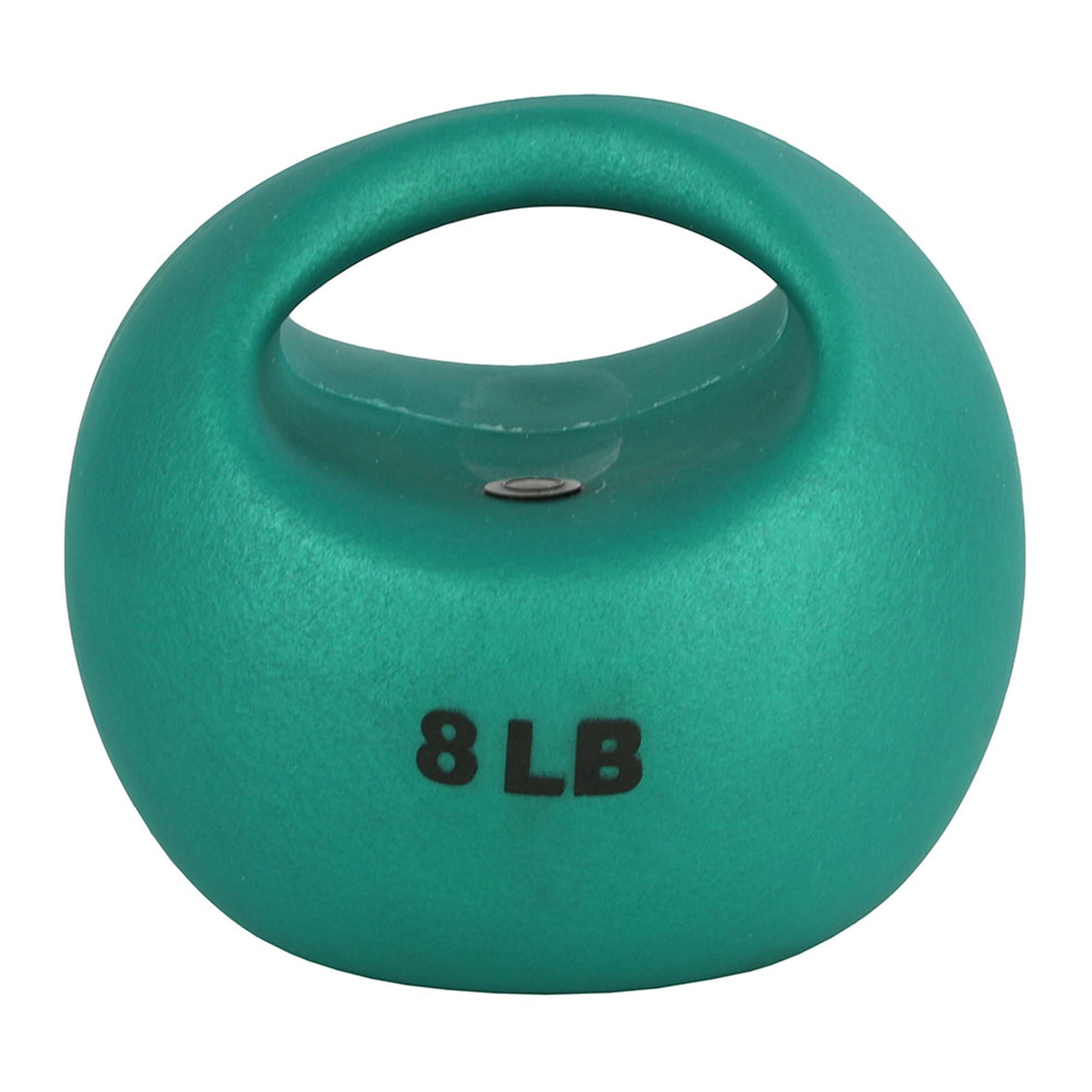 CanDo® One Handle Medicine Ball - 8 lbs, Green (Per Each)