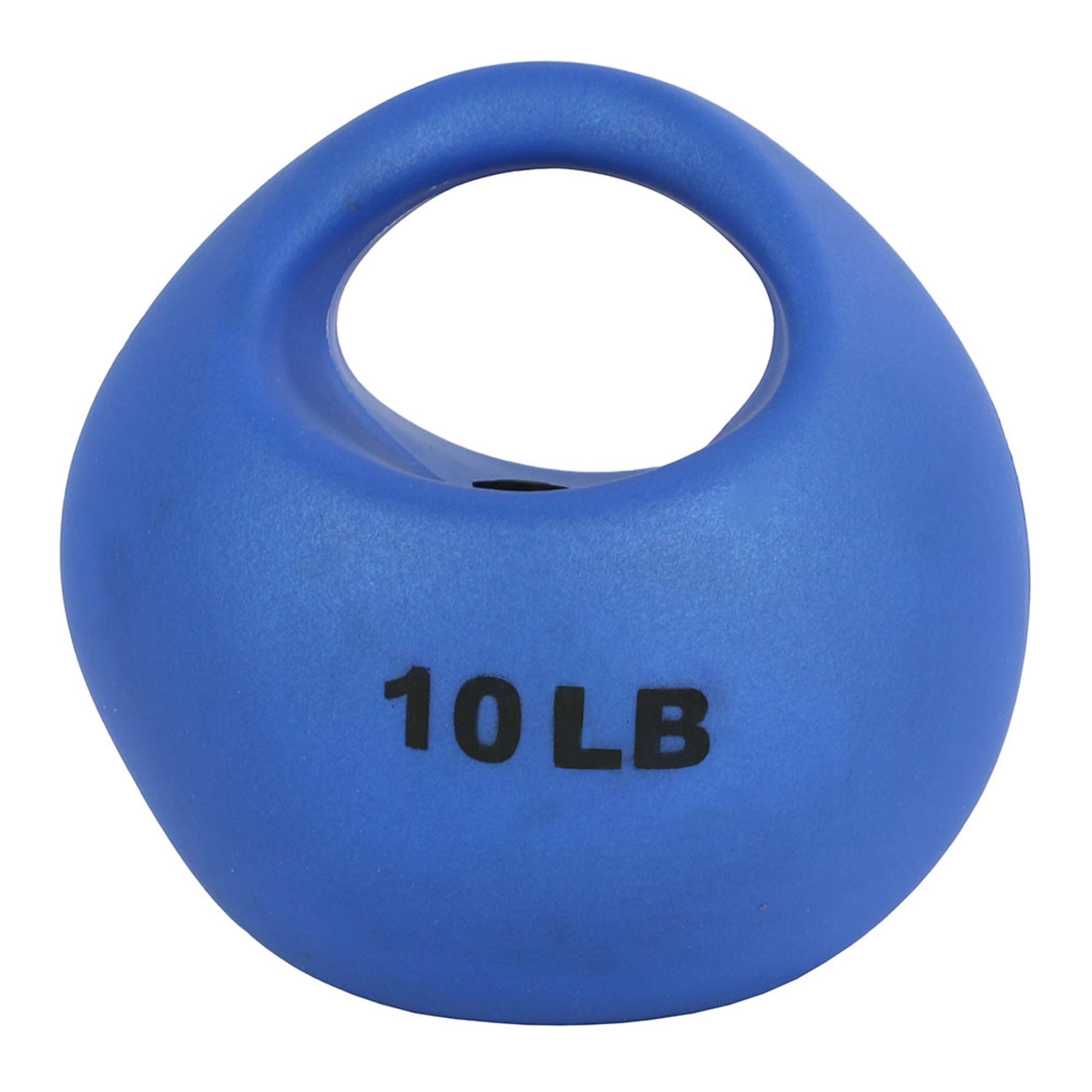 CanDo® One Handle Medicine Ball - 10 lbs, Blue (Per Each)