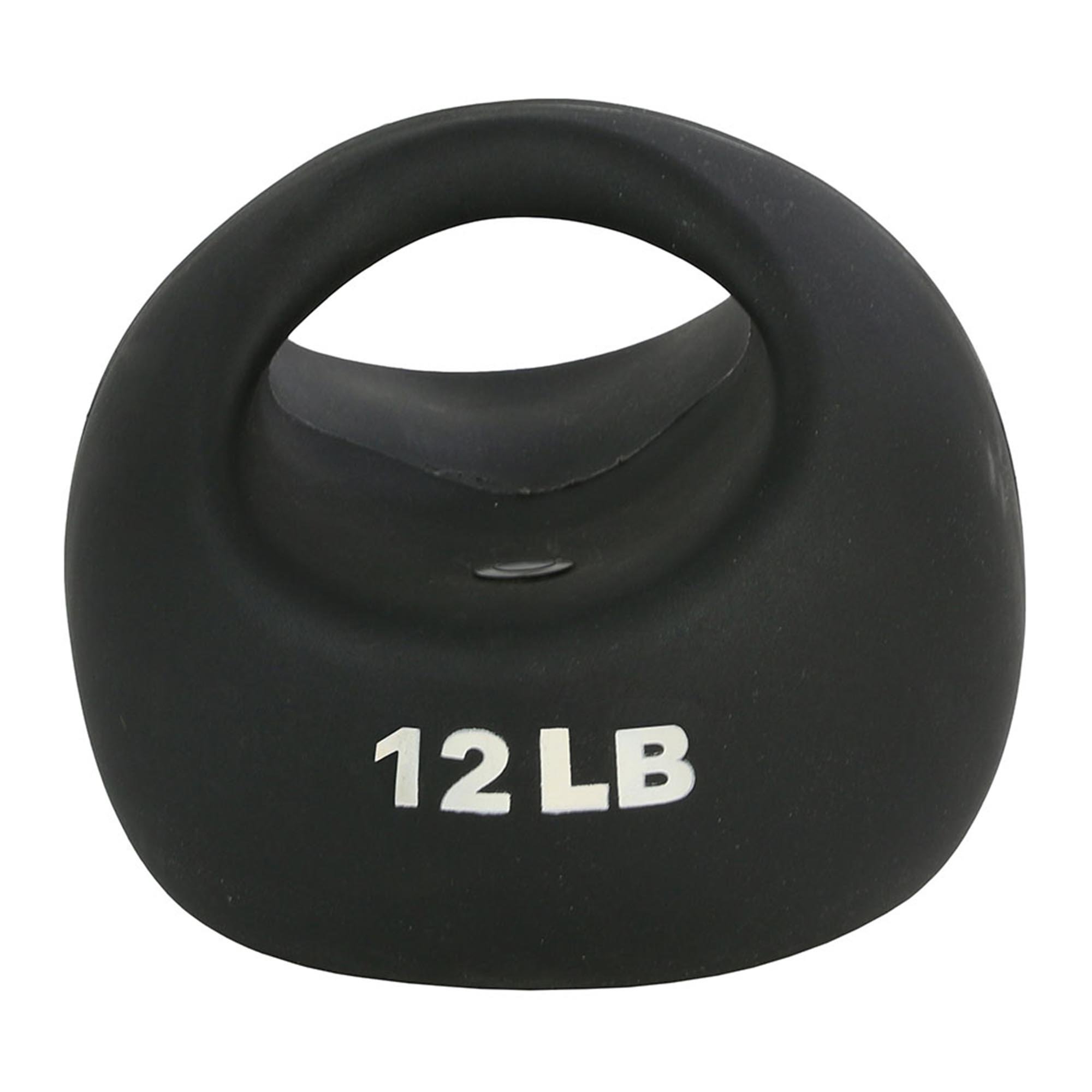 CanDo® One Handle Medicine Ball - 12 lbs, Black (Per Each)