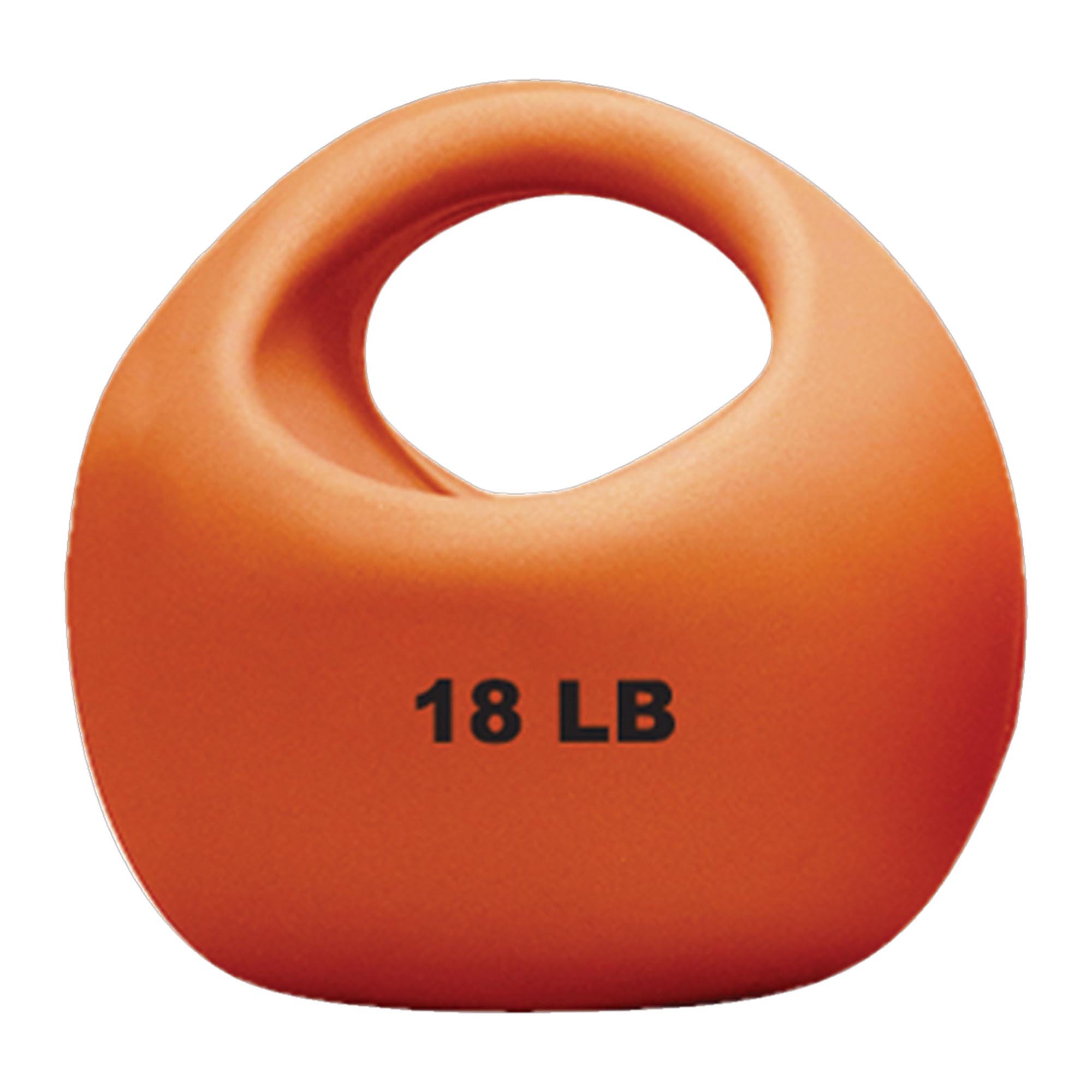 CanDo® One Handle Medicine Ball - 18 lbs, Gold (Per Each)