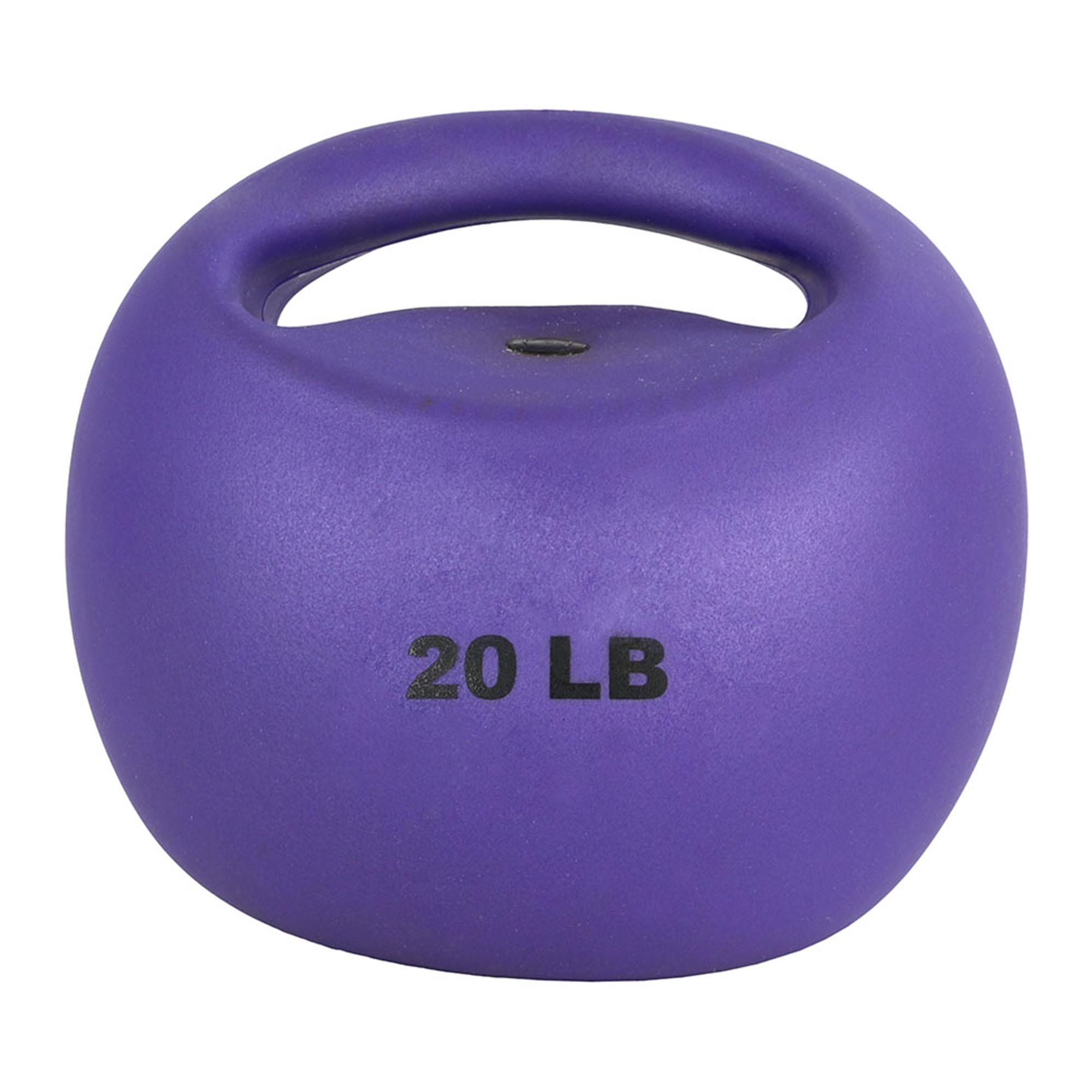 CanDo® One Handle Medicine Ball - 20 lbs, Purple (Per Each)