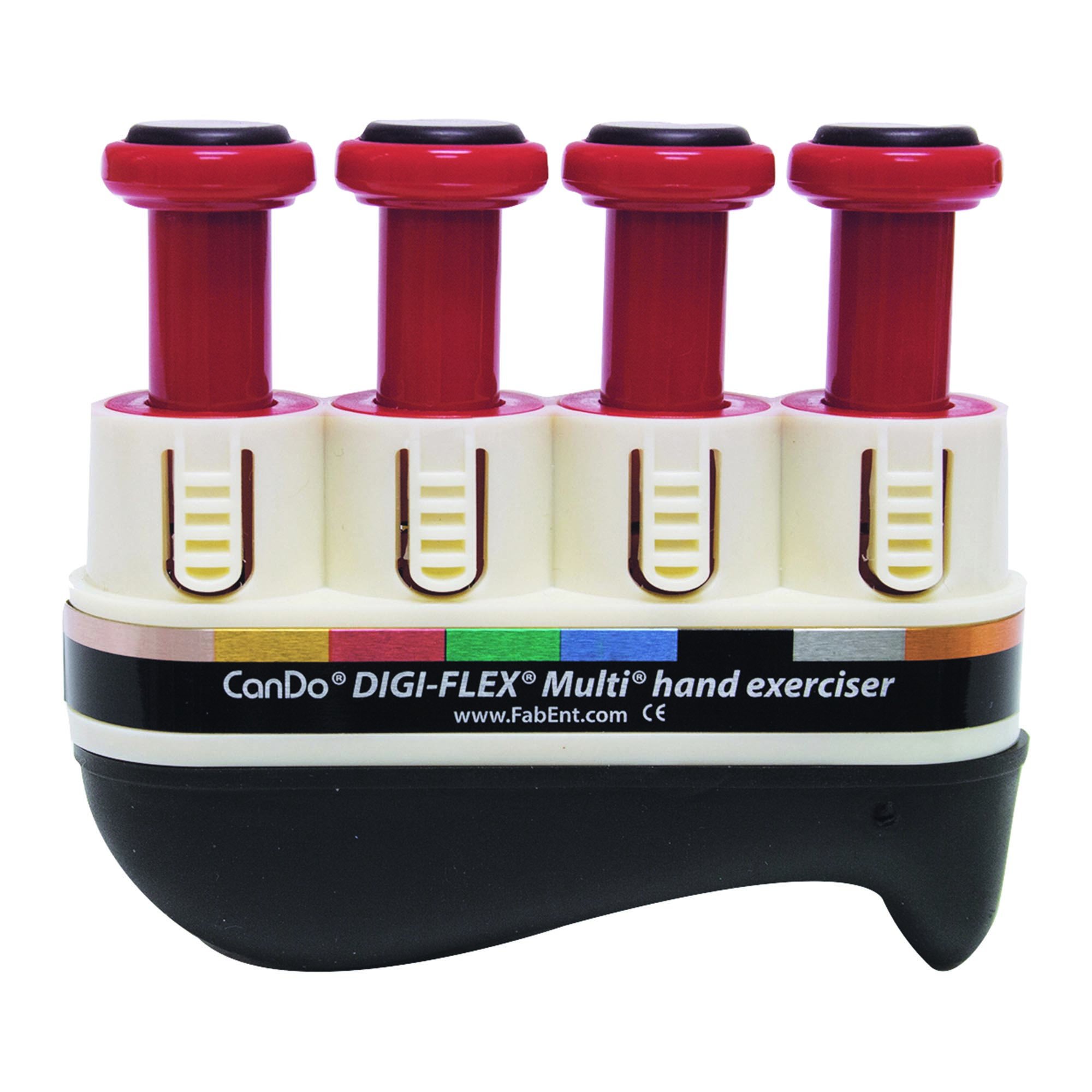 CanDo® Digi-Flex® Multi® Hand and Finger Exerciser Basic Starter Pack - Light Resistance, Red (Per Pack)