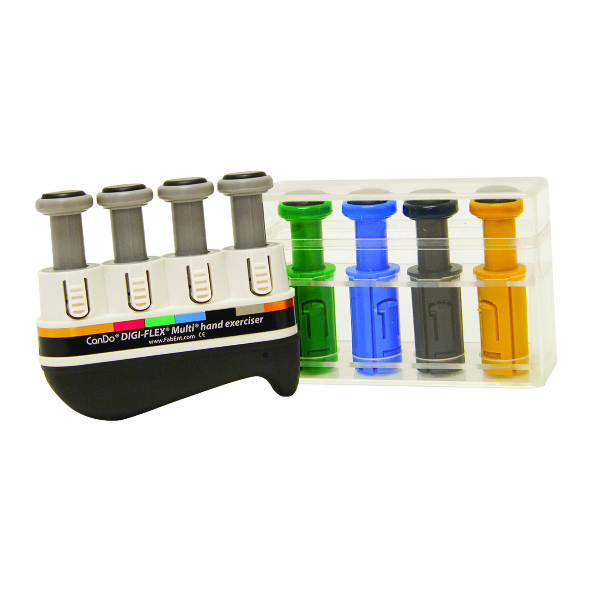 CanDo® Digi-Flex® Multi® Hand and Finger Exerciser Progressive Starter Pack - XX-Heavy Resistance, Silver (Per Pack)