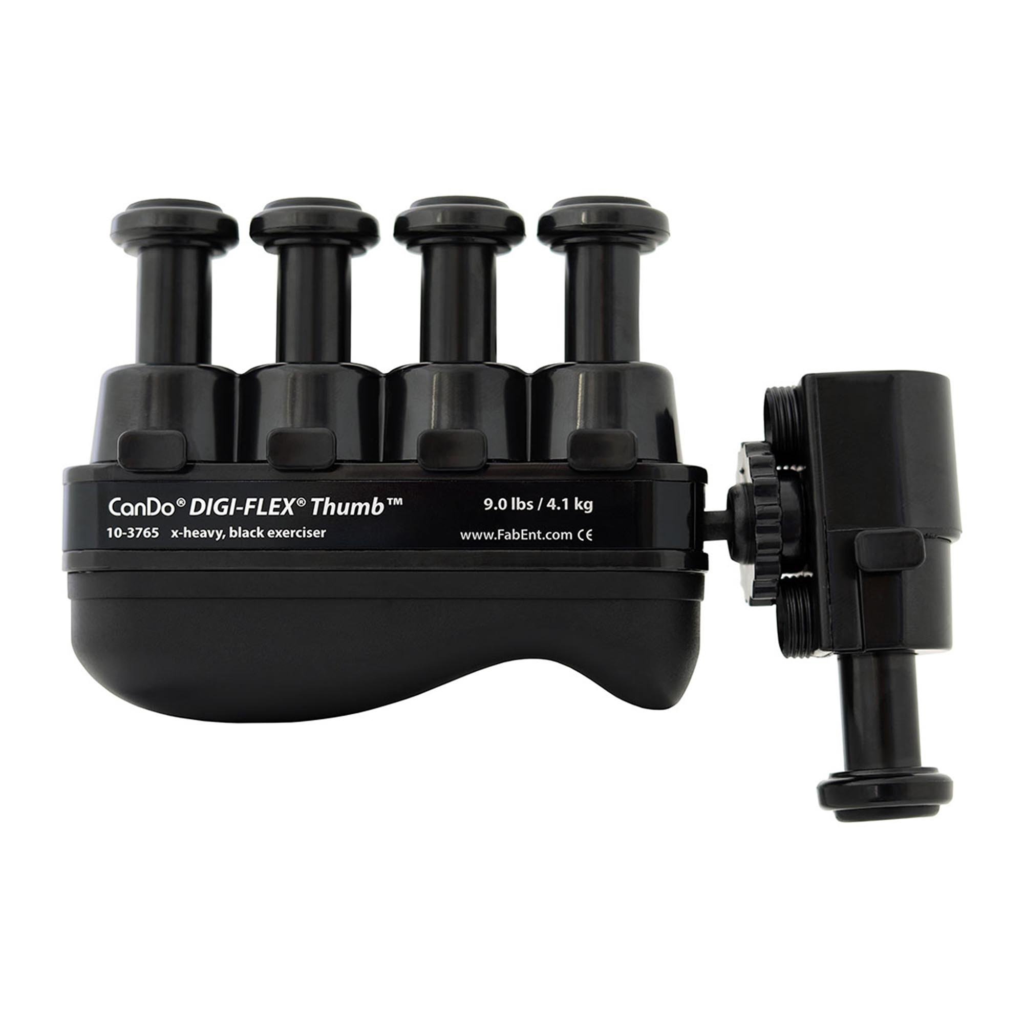 CanDo® Digi-Flex® Thumb™ Hand and Finger Exerciser - X-Heavy Resistance, Black (Per Each)