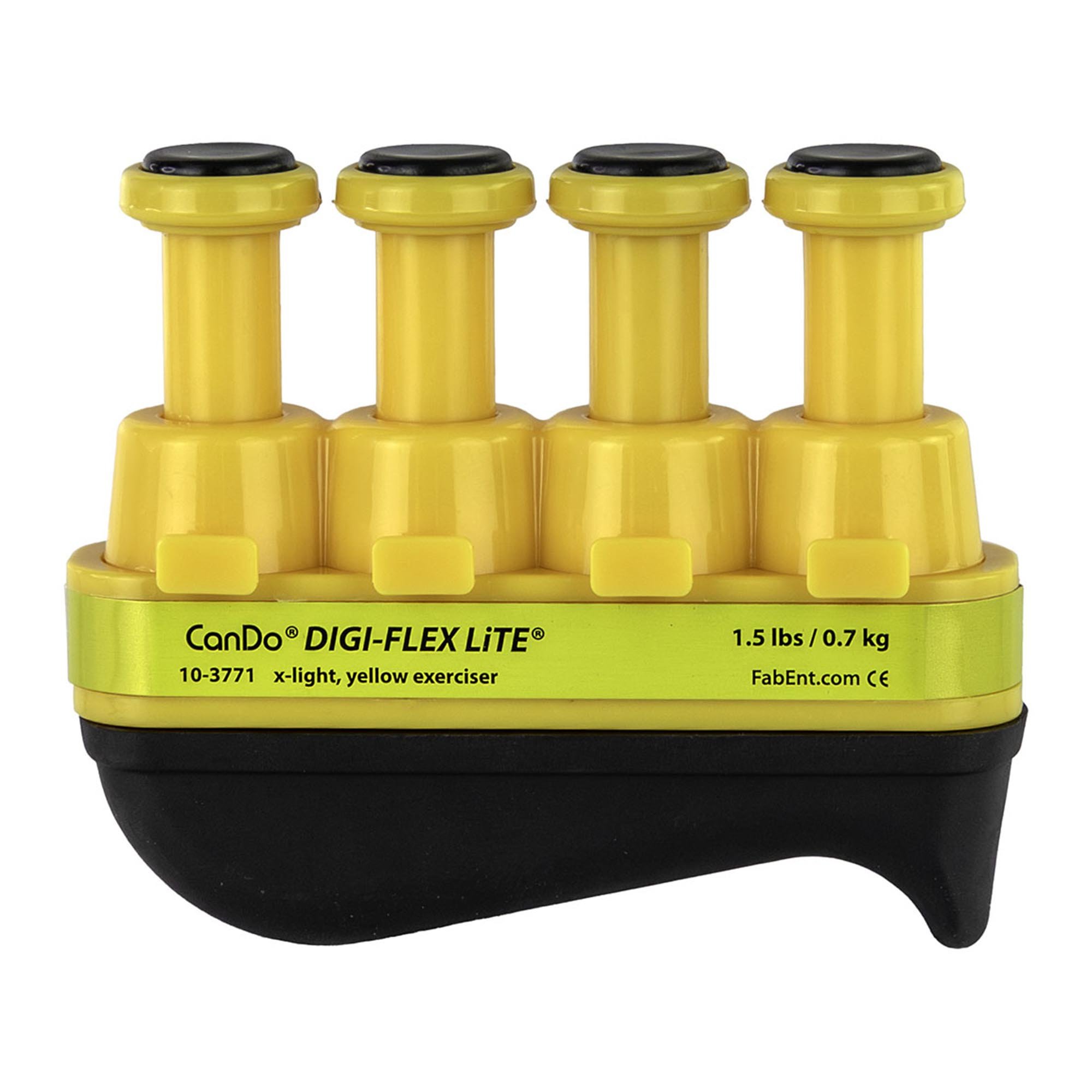 CanDo® Digi-Flex® LiTE® Hand and Finger Exerciser - X-Light Resistance, Yellow (Per Each)