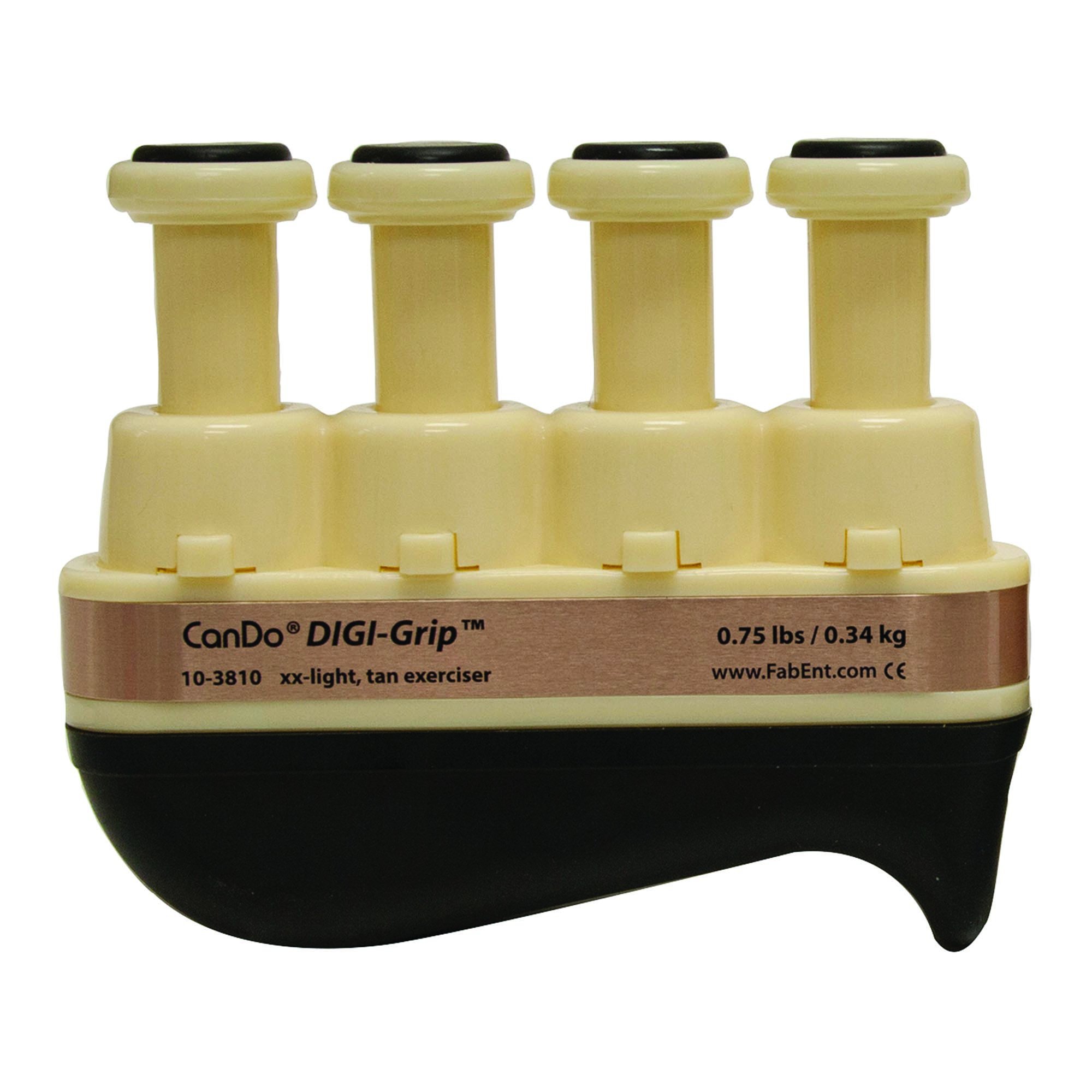 CanDo® Digi-Grip™ Hand and Finger Exerciser - XX-Light Resistance, Tan (Per Each)