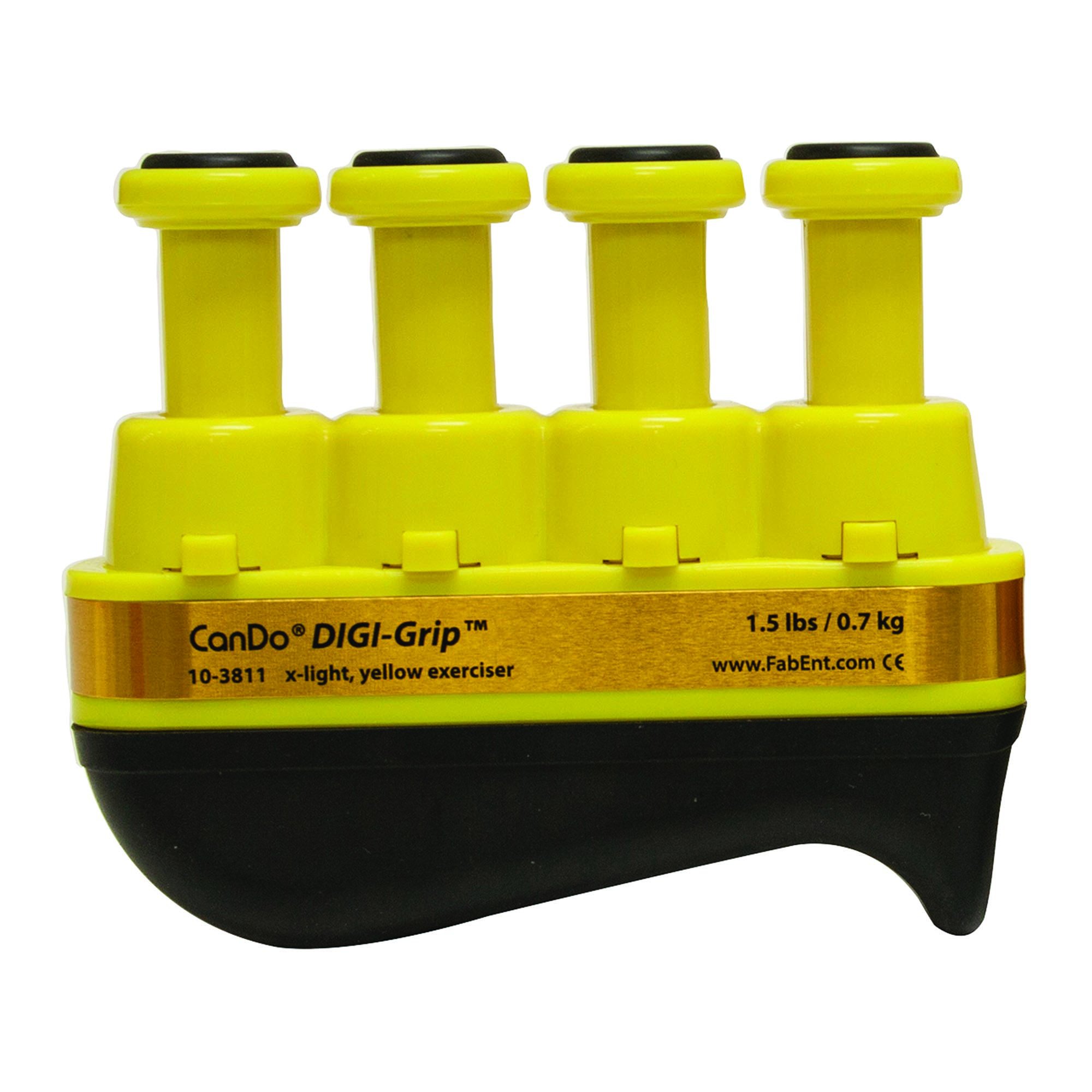 CanDo® Digi-Grip™ Hand and Finger Exerciser - X-Light Resistance, Yellow (Per Each)