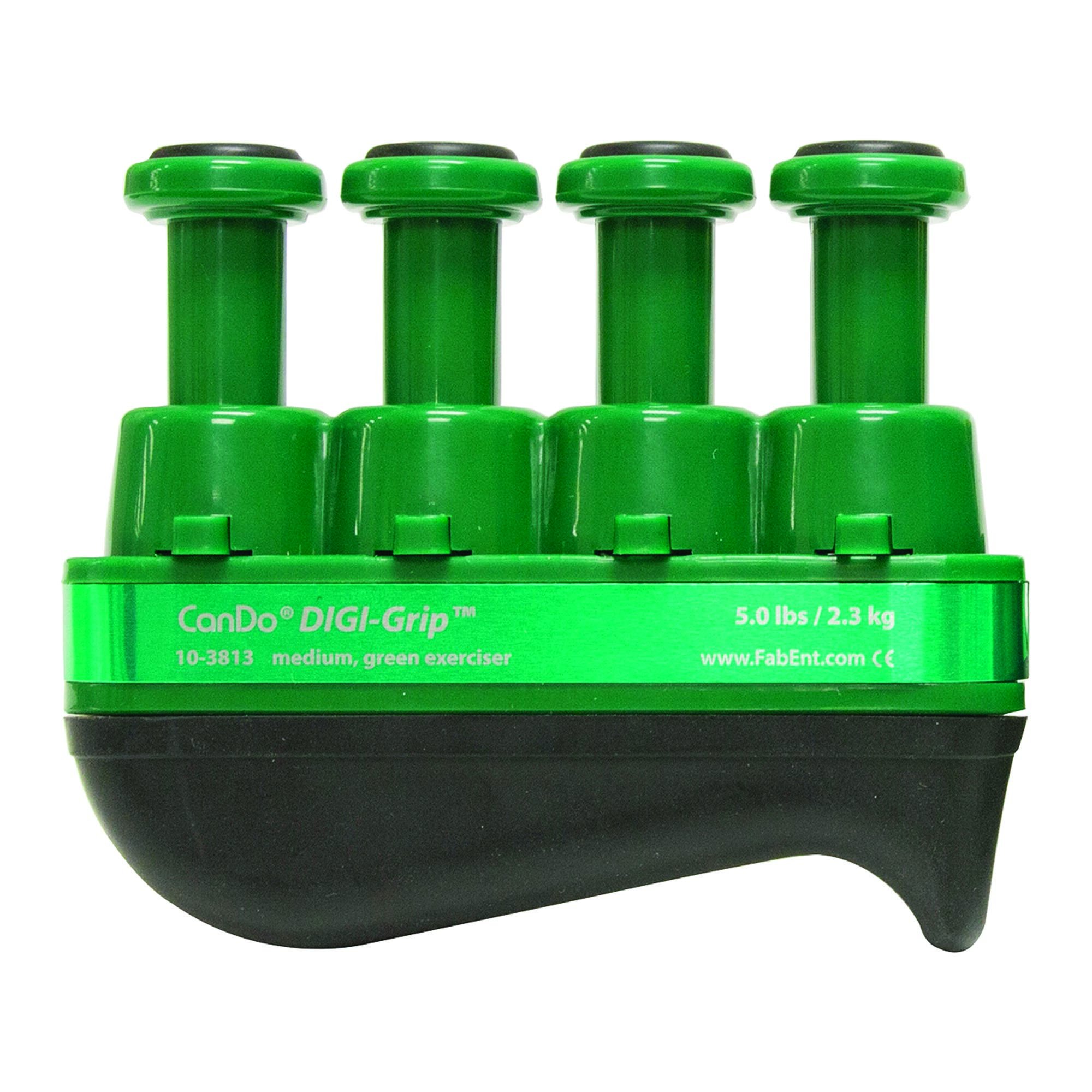 CanDo® Digi-Grip™ Hand and Finger Exerciser - Medium Resistance, Green (Per Each)