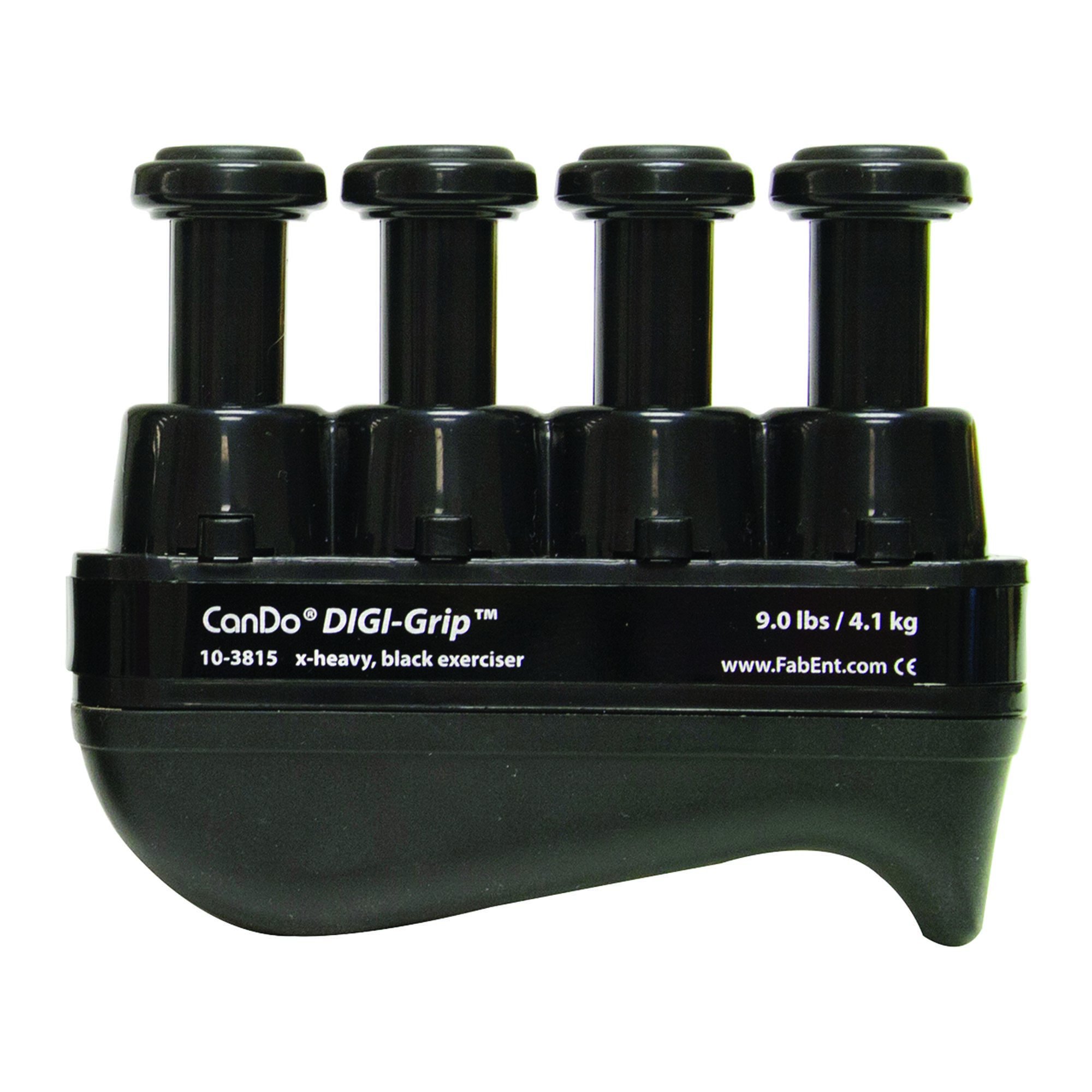 CanDo® Digi-Grip™ Hand and Finger Exerciser - X-Heavy Resistance, Black (Per Each)