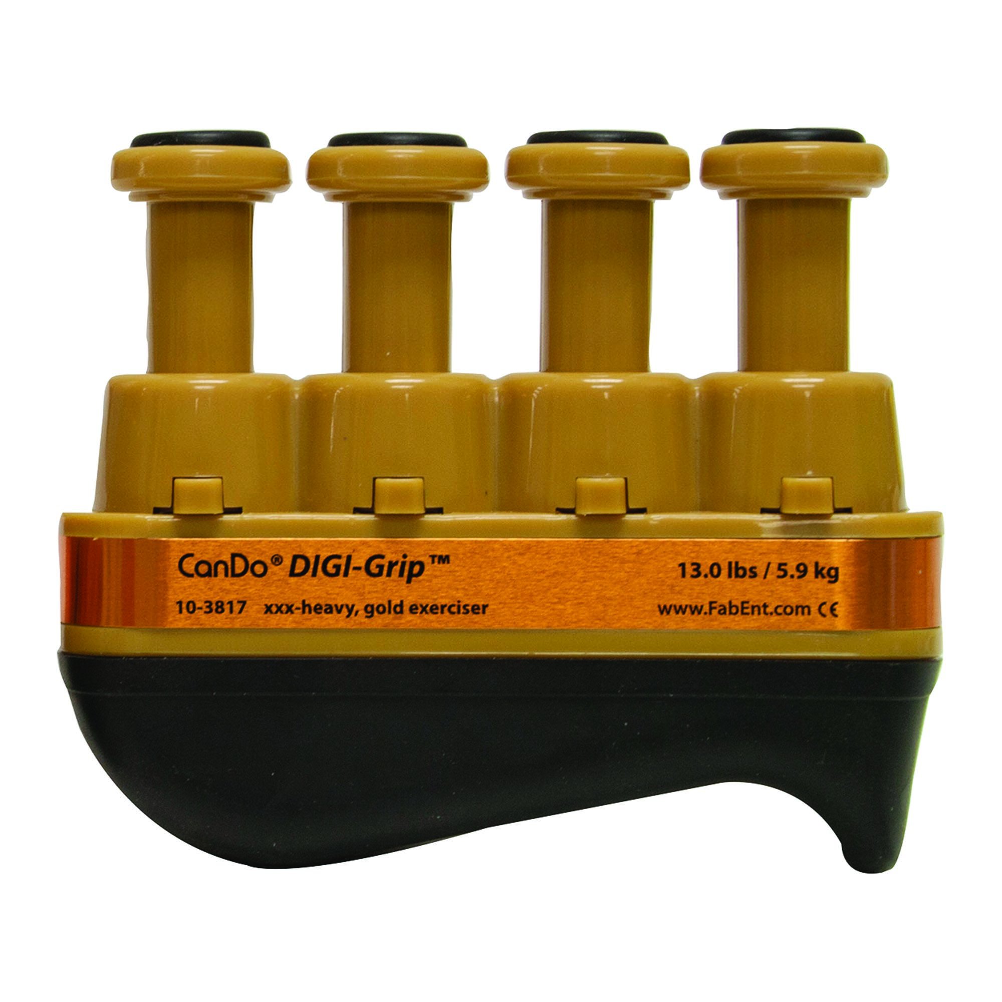 CanDo® Digi-Grip™ Hand and Finger Exerciser - XXX-Heavy Resistance, Gold (Per Each)