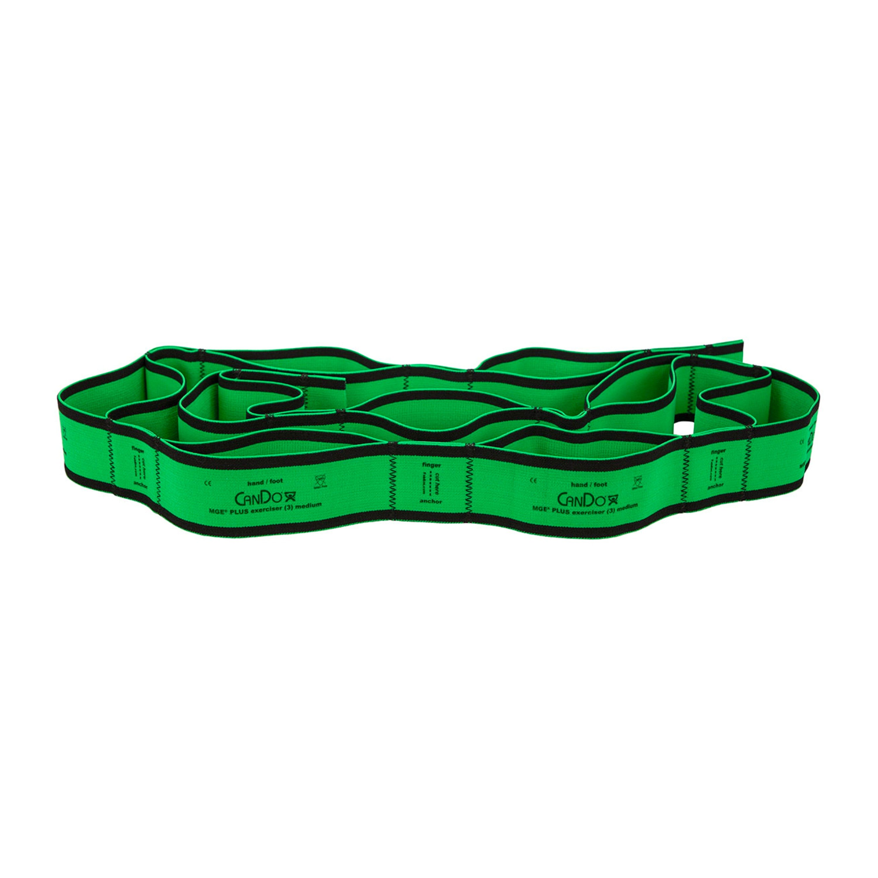 CanDo® MGE® Multi-Grip™ Plus Exerciser, 6' L - Medium Resistance, Green (Per Each)