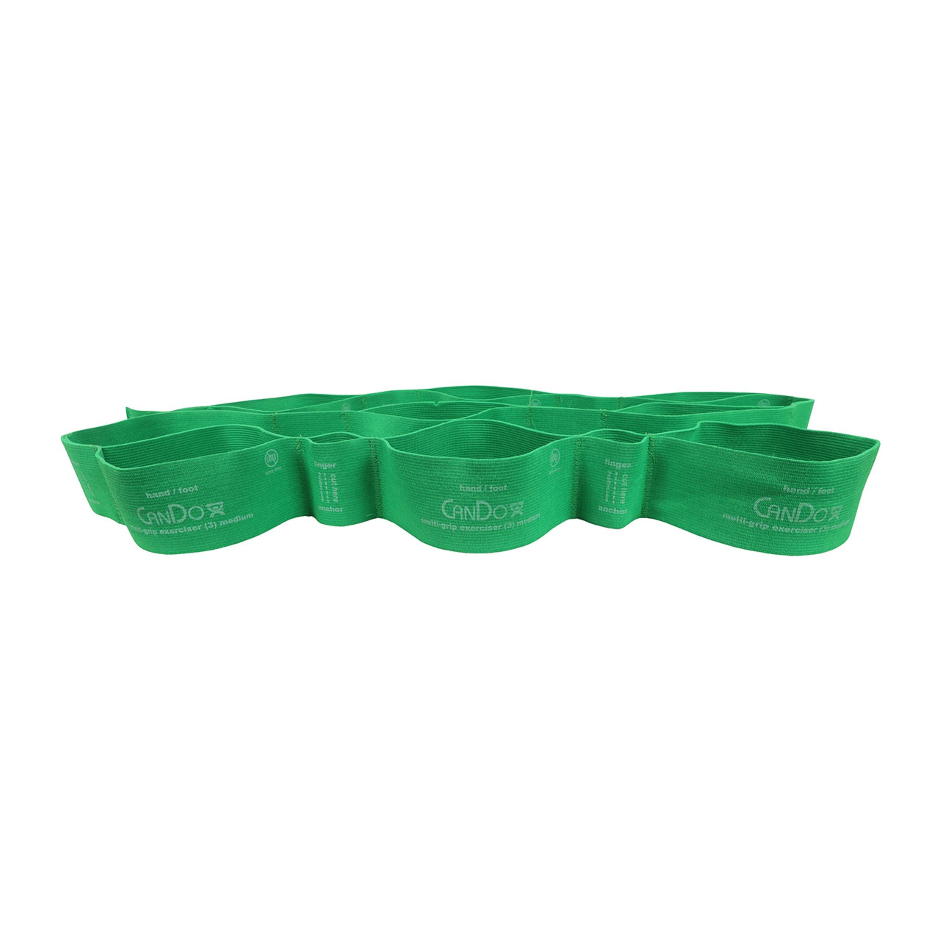 CanDo® MGE® Multi-Grip™ Exerciser, 6' L - Medium Resistance, Green (Per Each)